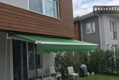 kasetli mafsallı tente